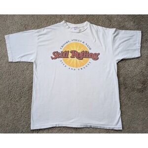 Vintage Crosby Stills & Nash Shirt Mens Large Still Rolling Five and Twenty 90s